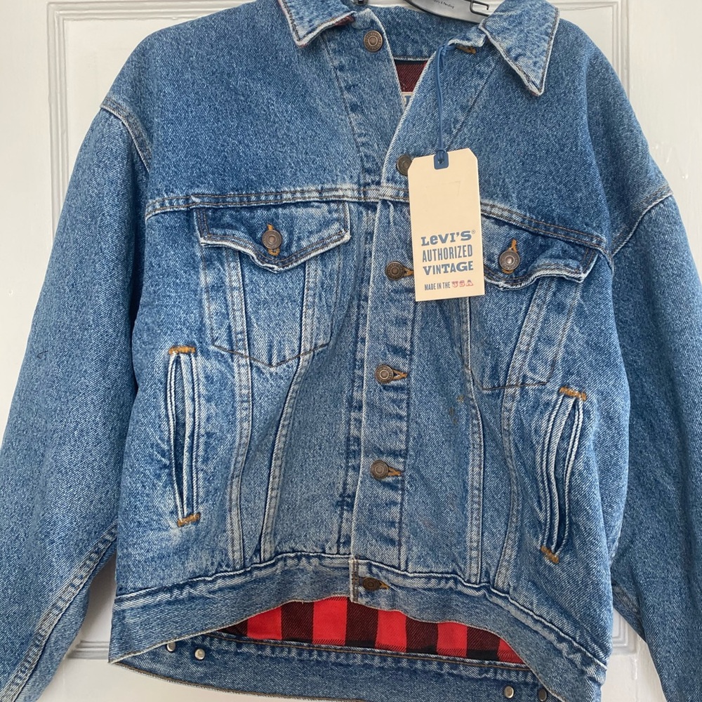 Levi’s vintage flannel lined denim jacket